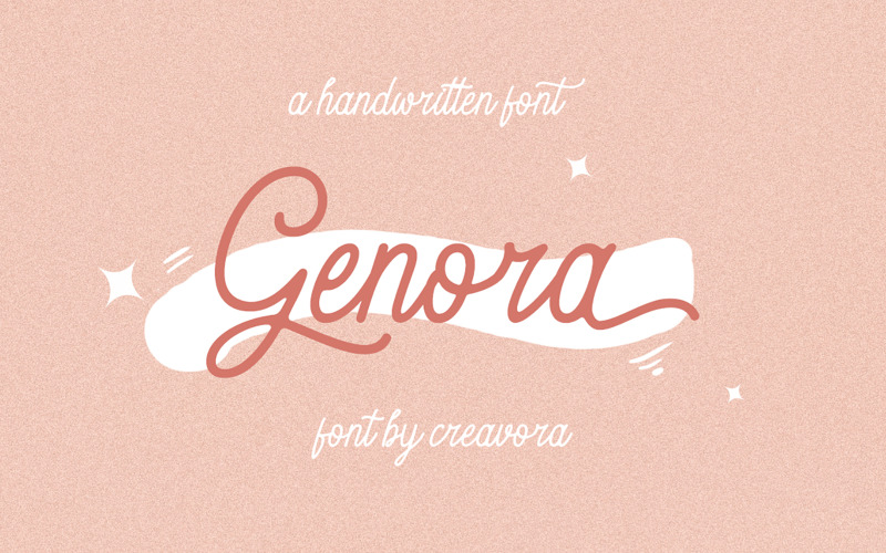 Genora - gyönyörű szkript betűtípus