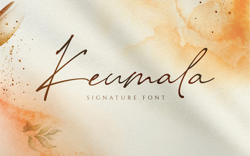 Keumala - Carattere della firma dello script