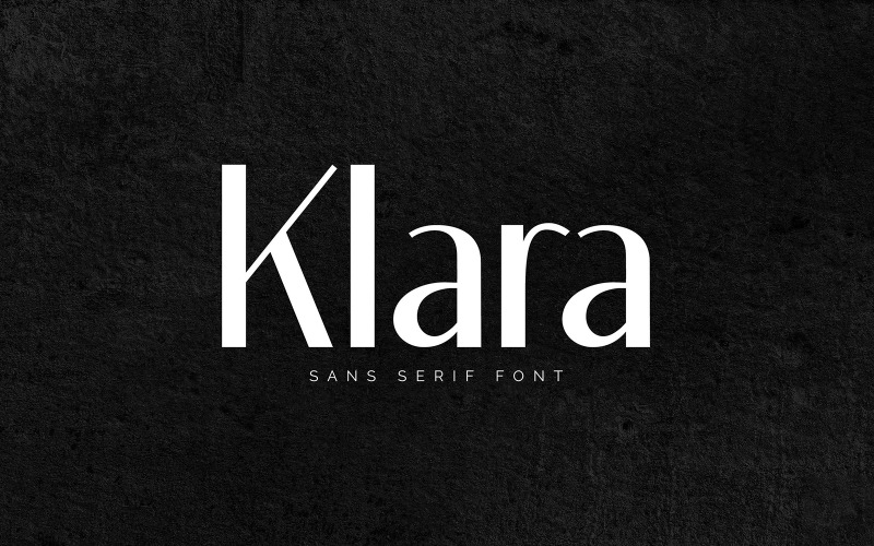KLARA - Elegáns Sans Serif betűtípus