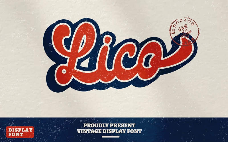 Lico — czcionka w stylu Vintage Retro