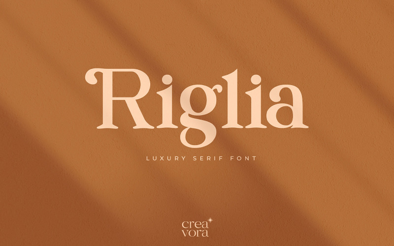 Riglia - Luxe Serif-lettertype