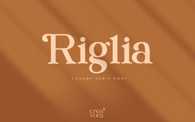 Riglia - luxus Serif betűtípus