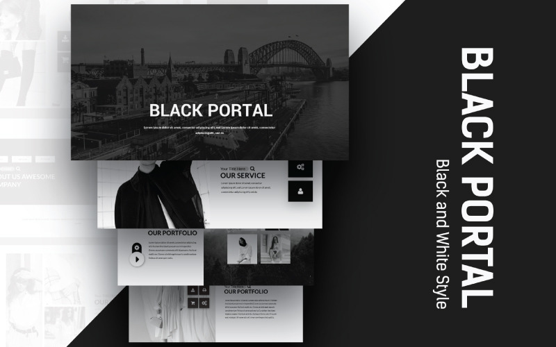 Шаблон ключевой заметки Black Portal