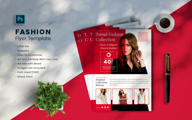Modèle de Flyer de mode vol.02