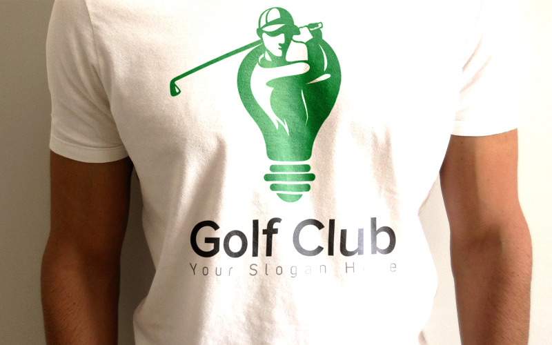 Plantilla de diseño de logotipo de golf