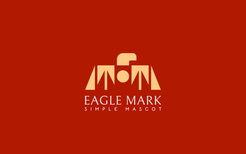 Conceito de design de logotipo Simple Eagle