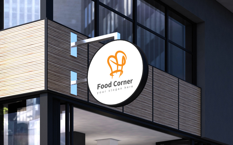 Plantilla de diseño de logotipo de Food Corner