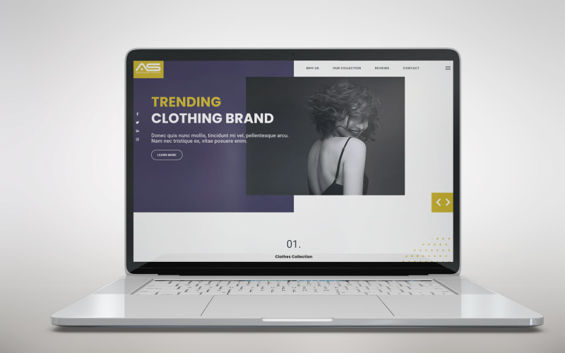 Abusayed | Clothing Brand HTML5 Landing Page Template