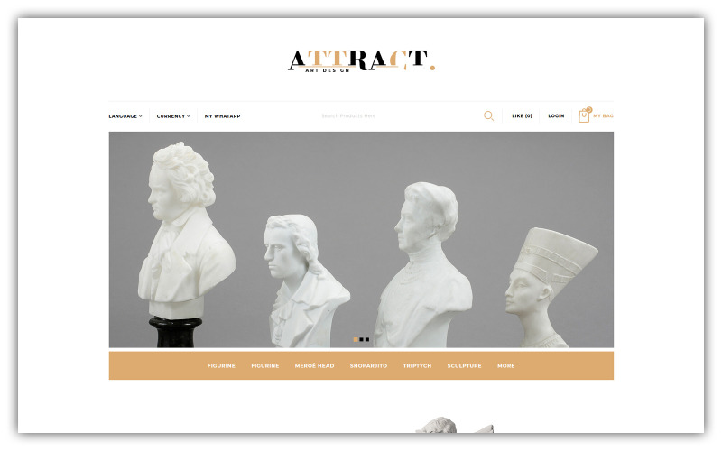Attract - Sanat Mağazası Opencart Teması