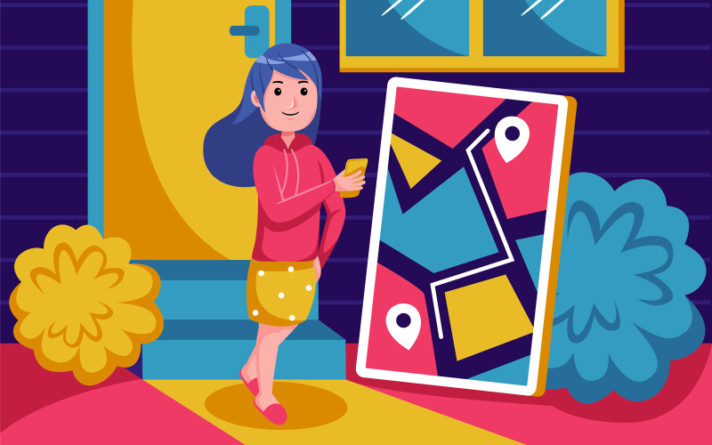 Ilustracja wektorowa na zakupy #03