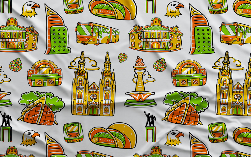 Jakarta #01 - Vector naadloos patroon