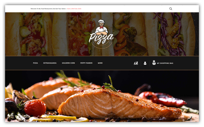 Opencart Theme - Pizza - Food Store