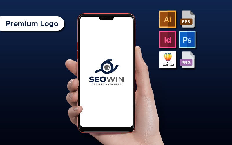 SEO Wygraj minimalistyczny szablon logo