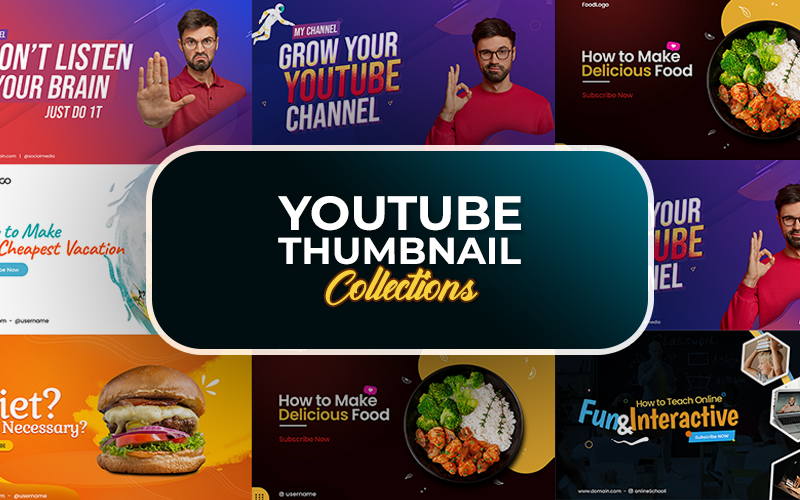 Waskito - Youtube Küçük Resmi Sosyal Medya için PSD Banner Şablonu