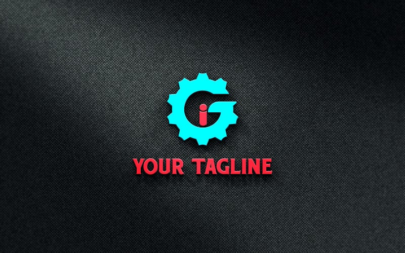Creative G I Gear Logo Design
