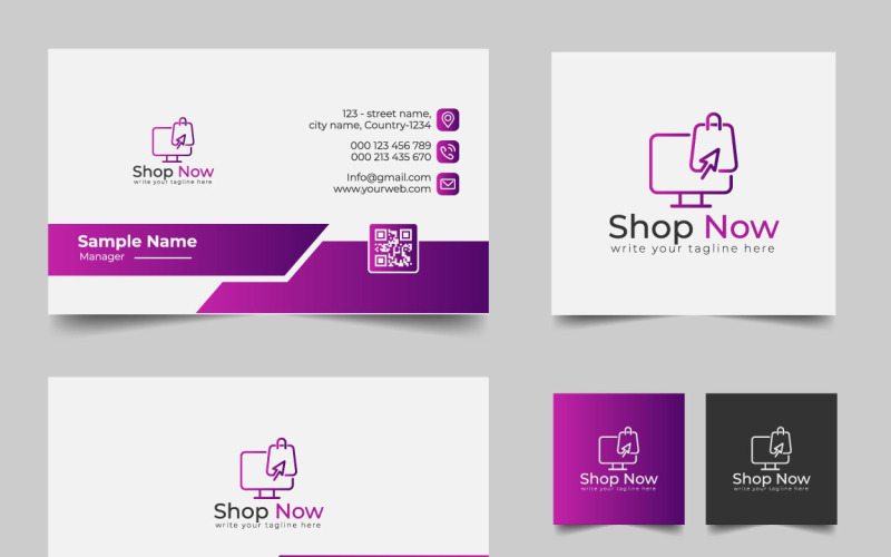 公司名片和标志设计模板