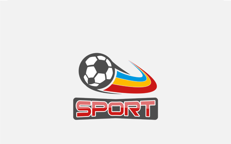 Modello di logo vintage di calcio