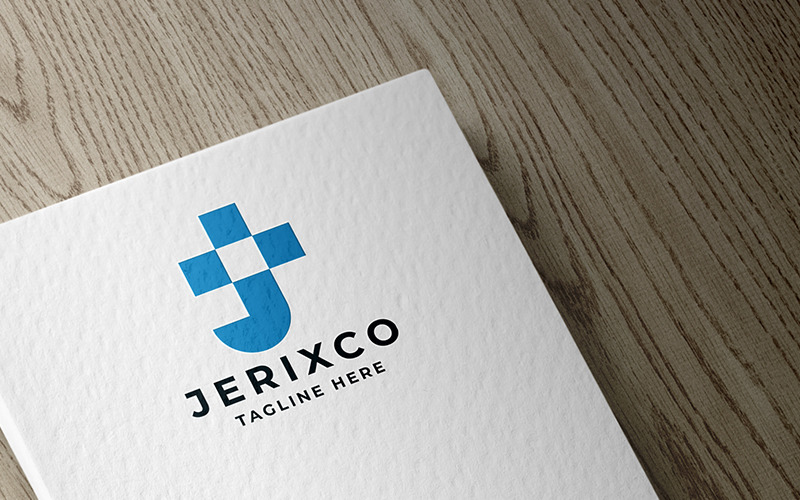 Logo professionale della lettera J di Jerixco