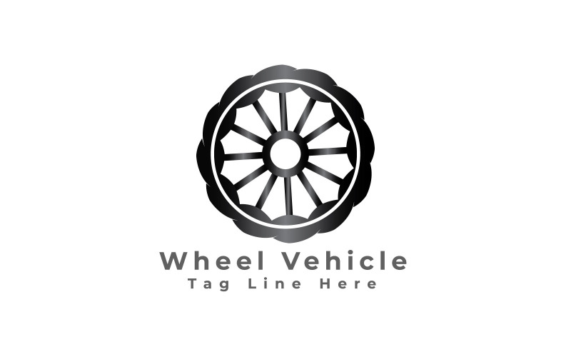 Modèle de logo de véhicule à roue libre