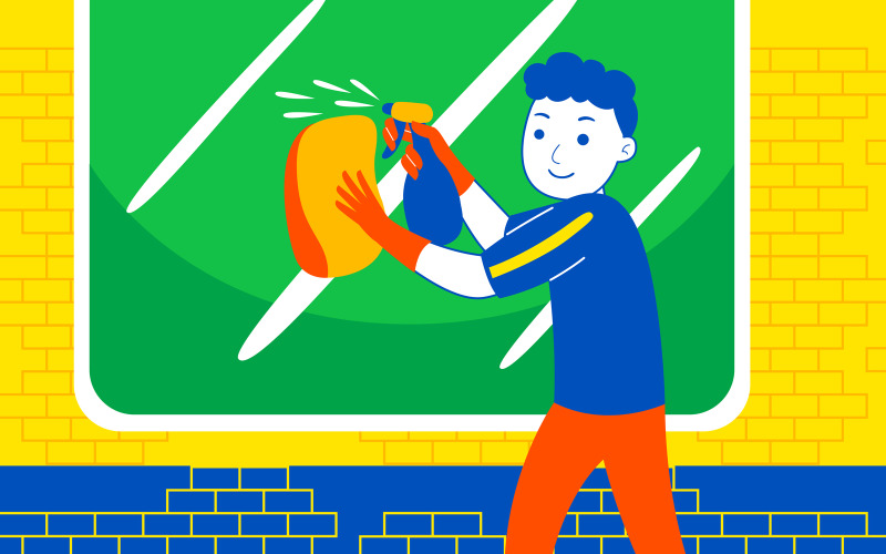 Hétvégi szórakozás vektoros illusztráció # 10