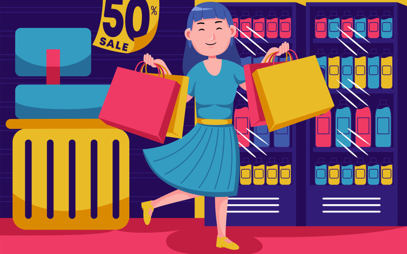 Ilustración de vector de compras # 12