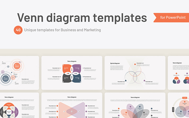 Venn-diagram PowerPoint-mallar
