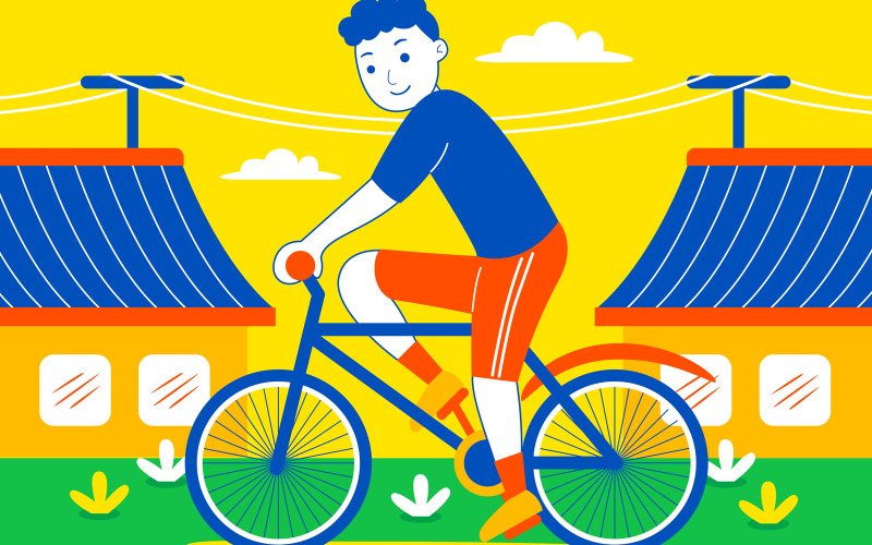 Wochenend-Spaß-Vektor-Illustration #08