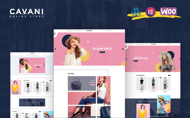 Cavani - многоцелевая тема WordPress для WooCommerce