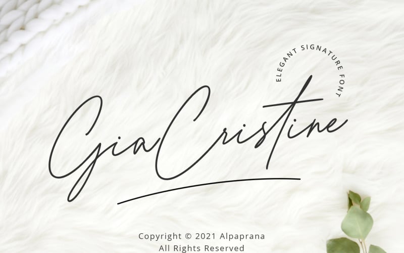 Gia Cristine - Elegante Signature-Schriftart