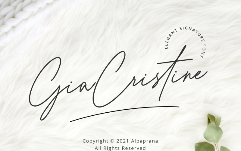 Gia Cristine - Елегантний підписний шрифт