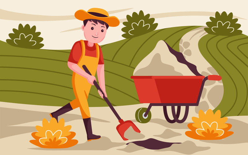 Illustration vectorielle de ferme #14