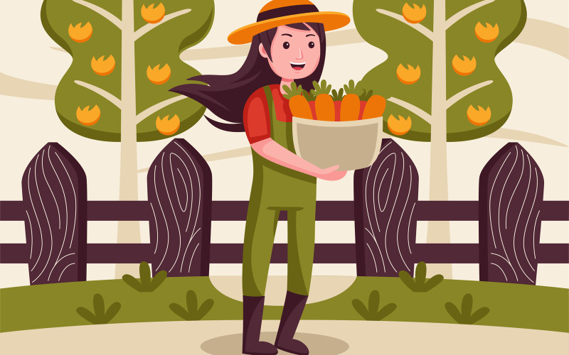 Ilustración de vector de granja # 03