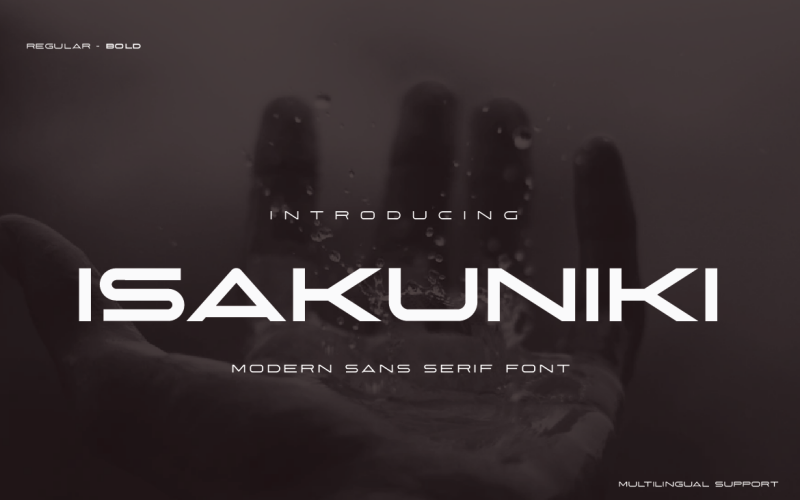 ISAKUNIKI Modern Sans Serif-typsnitt