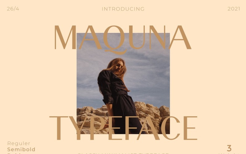 Maquna - стильные шрифты без засечек
