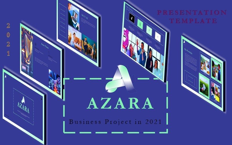 Azara - 商业演示主题演讲模板