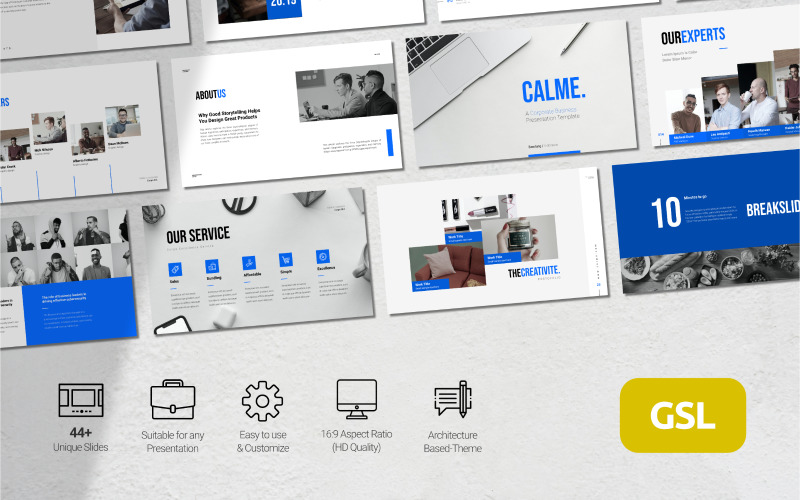 Calme - Bedrijfspresentatie - Google Slides-sjabloon