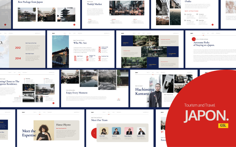 Japón - Empresas de viajes - Plantillas de Presentaciones de Google
