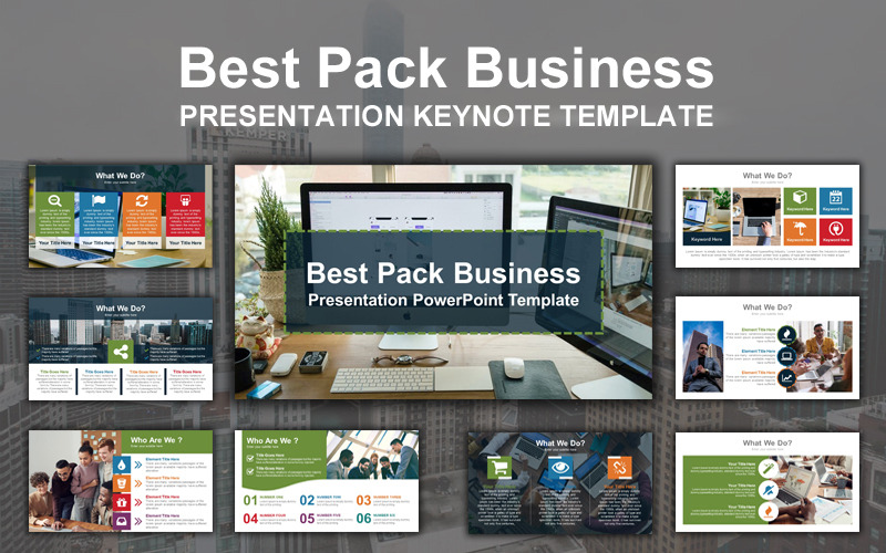 Sjabloon voor beste zakelijke keynote-pakket