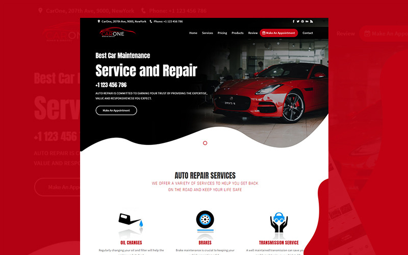 Car Repair Website Templates 141 Best Garage, Mechanic, Auto Service
