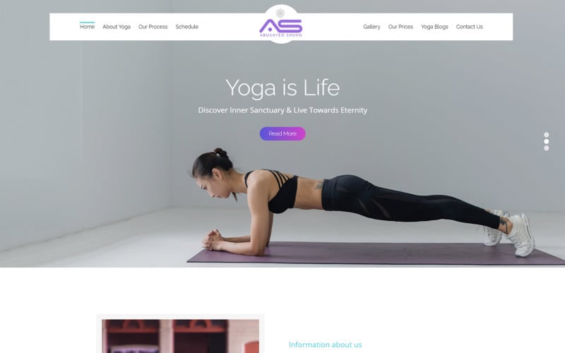 Abusayed | Yoga HTML5 Website Template