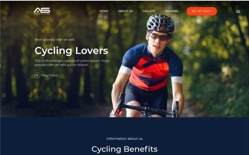 Shuvo | Cycling HTML5 Landing Page Template