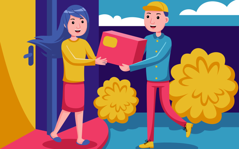 Шоппинг - векторная иллюстрация # 14