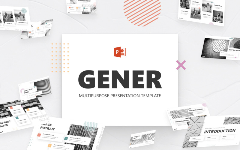 Generieke Multifunctionele Creatieve Sjablonen PowerPoint presentatie