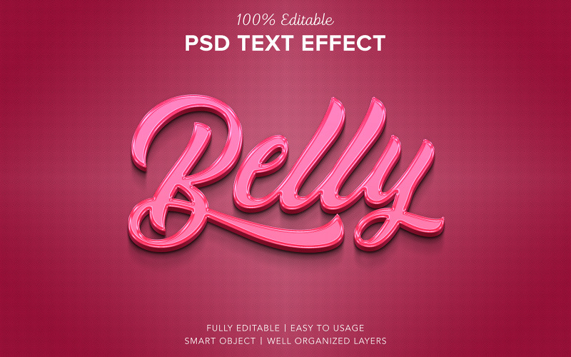 Klaar 3D-teksteffectstijl Psd Mockup