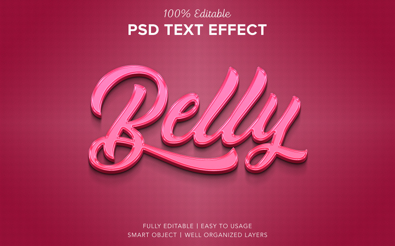 准备好的 3D 文字效果样式 Psd 样机