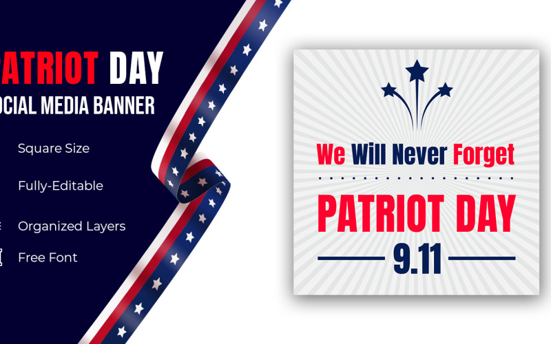 Patriot Day 11 de septiembre Nunca olvidaremos las redes sociales