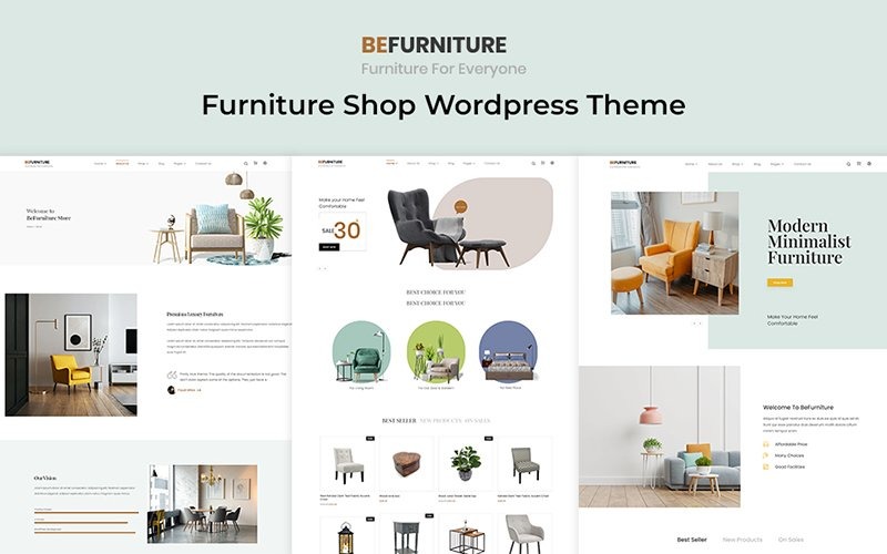 Befurniture - магазин меблів БЕЗКОШТОВНА тема WooCommerce WordPress