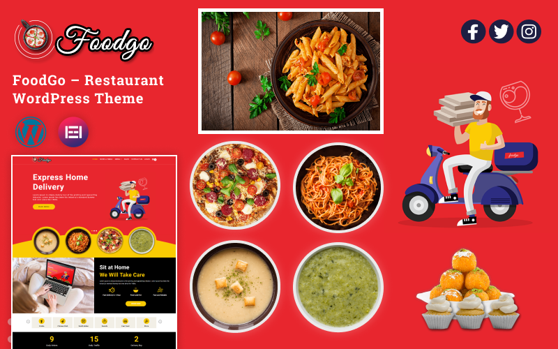 FoodGo - Éttermi WordPress téma