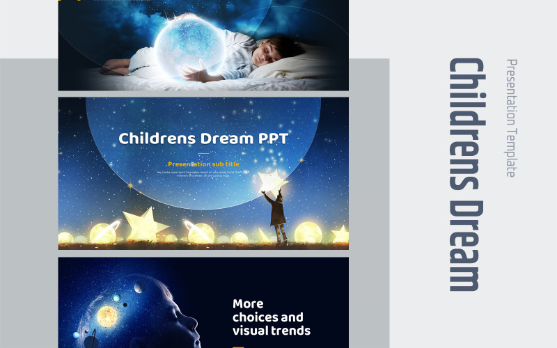 孩子们的梦想PowerPoint模板