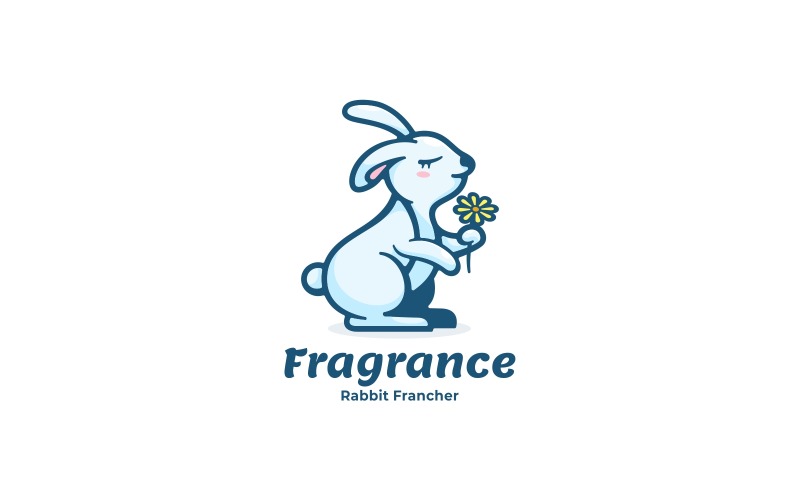 Beauty Rabbit Mascot Logo